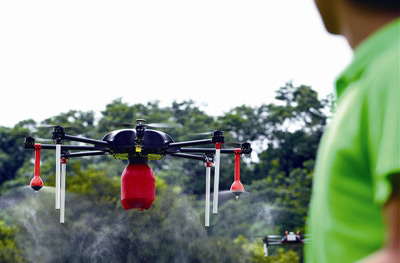 温州农业“机器换人”首现无人机 效率高20~30倍